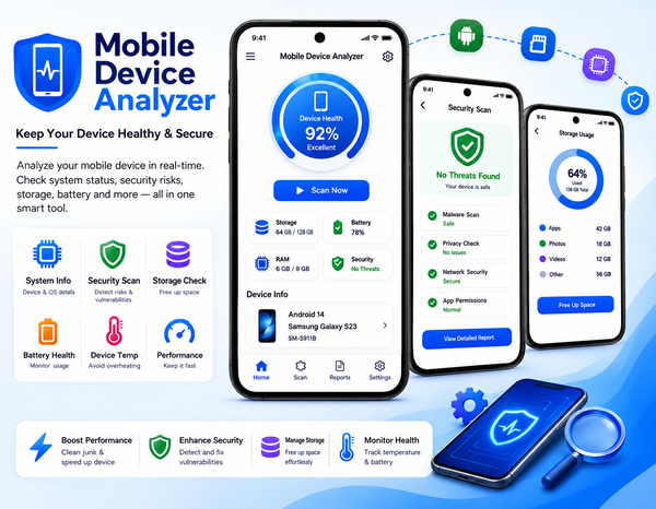 Device Analyzer mobile app interface